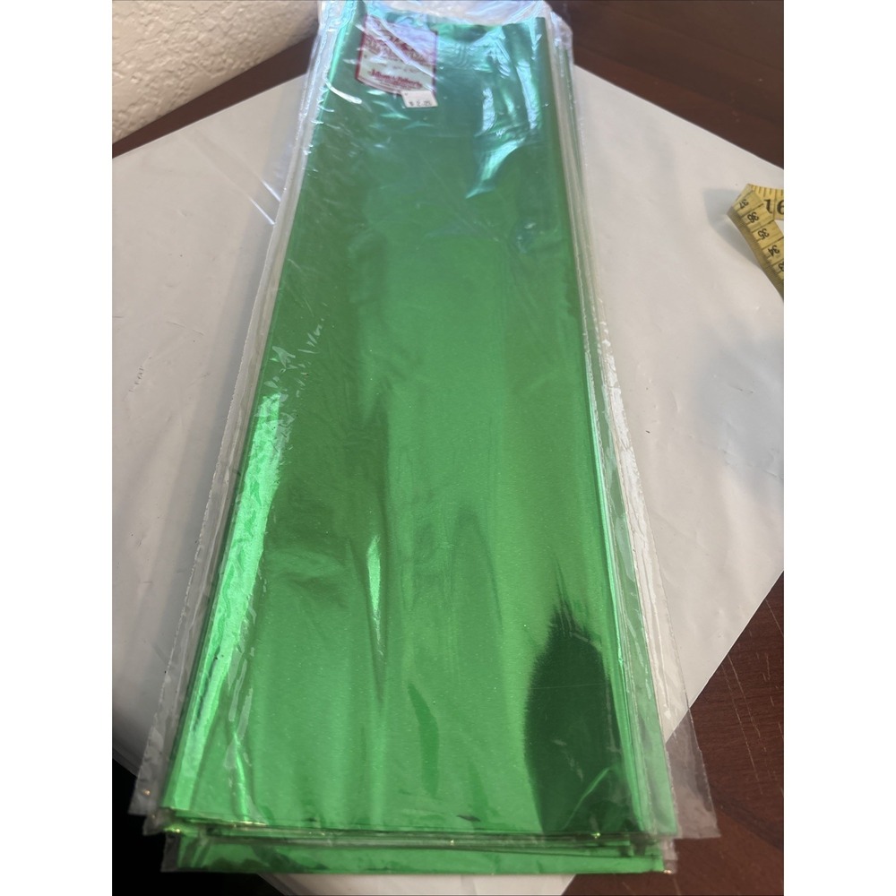 4 Sheets High Style Green, Staff & Notes Gift Wrapping Paper  18" X 30"